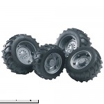 Bruder Twin Tires with Silver Rims for 02000 Tractor Series  B00ACV8EQE
